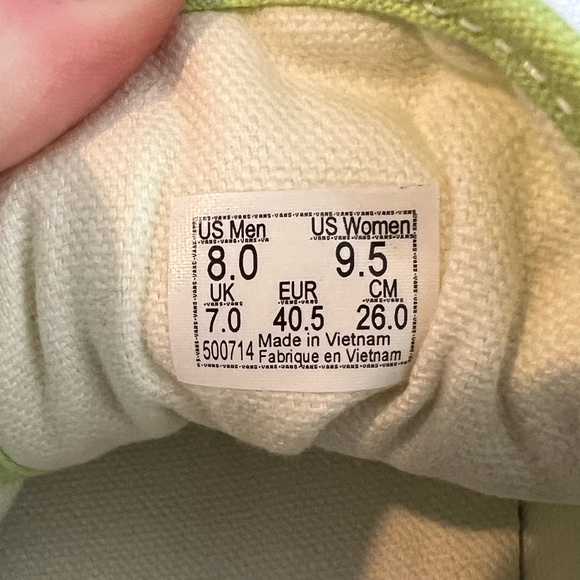 Vans Sharp Green Old Skool Classic Skate Shoes - Picture 13 of 14